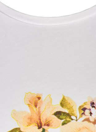 T-skjorte, Bright White/Beauty, Packshot image number 3