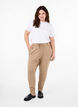 Croppede Maddison-bukser, Beige, Model image number 0