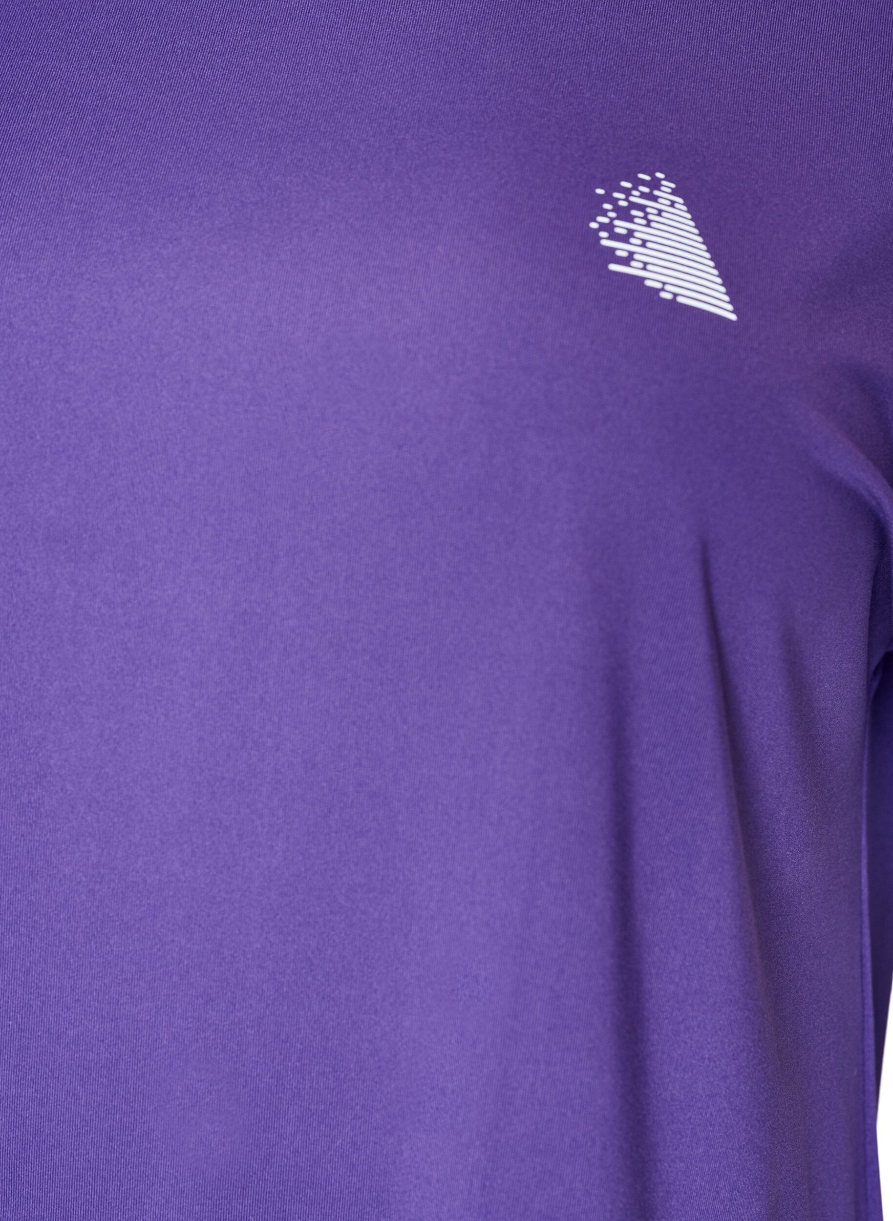 ZizziEnsfarget trenings-T-skjorte, Lilla, Packshot image number 2