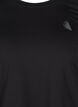 Treningsbluse med 3/4-ermer, Svart, Packshot image number 2