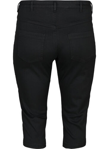 Amy capribukser med høyt liv og super slim fit, Black, Packshot image number 1
