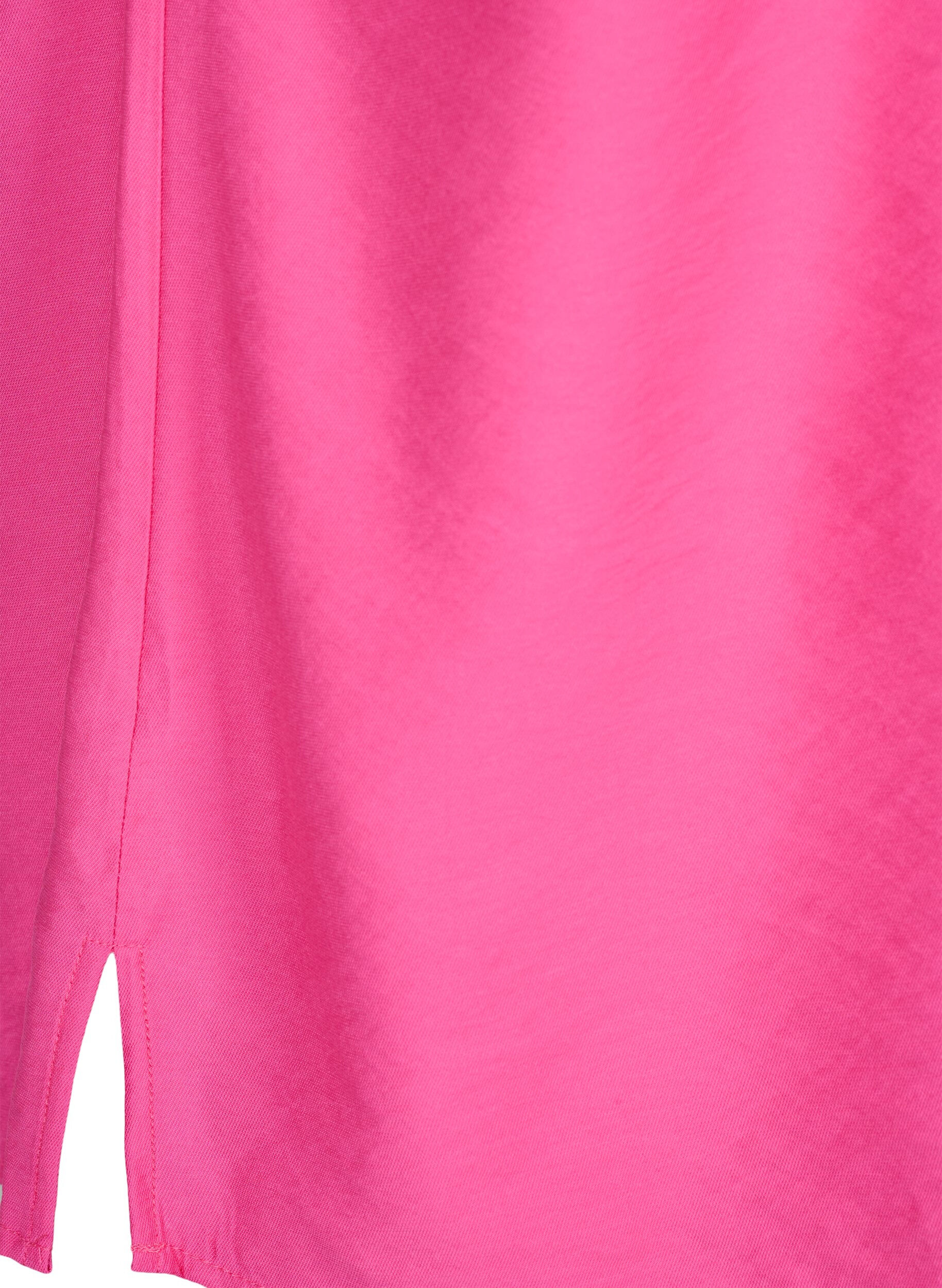 Zizzi One-shoulder bluse i viskose, Rosa, Packshot image number 3