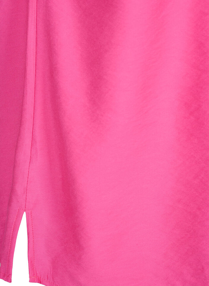 One-shoulder bluse i viskose, Rosa, Packshot image number 3