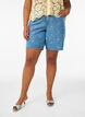 Denimshorts med broderte blomster, Bl&aring;, Model image number 3