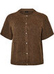 Strikket cardigan med korte ermer, Brun, Packshot image number 0