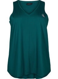 Treningsoverdel med v-hals, Deep Teal