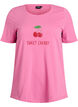 T-skjorte med trykk, Rosa, Packshot image number 0