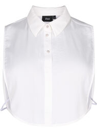Løs krage med glitrende knapper, White