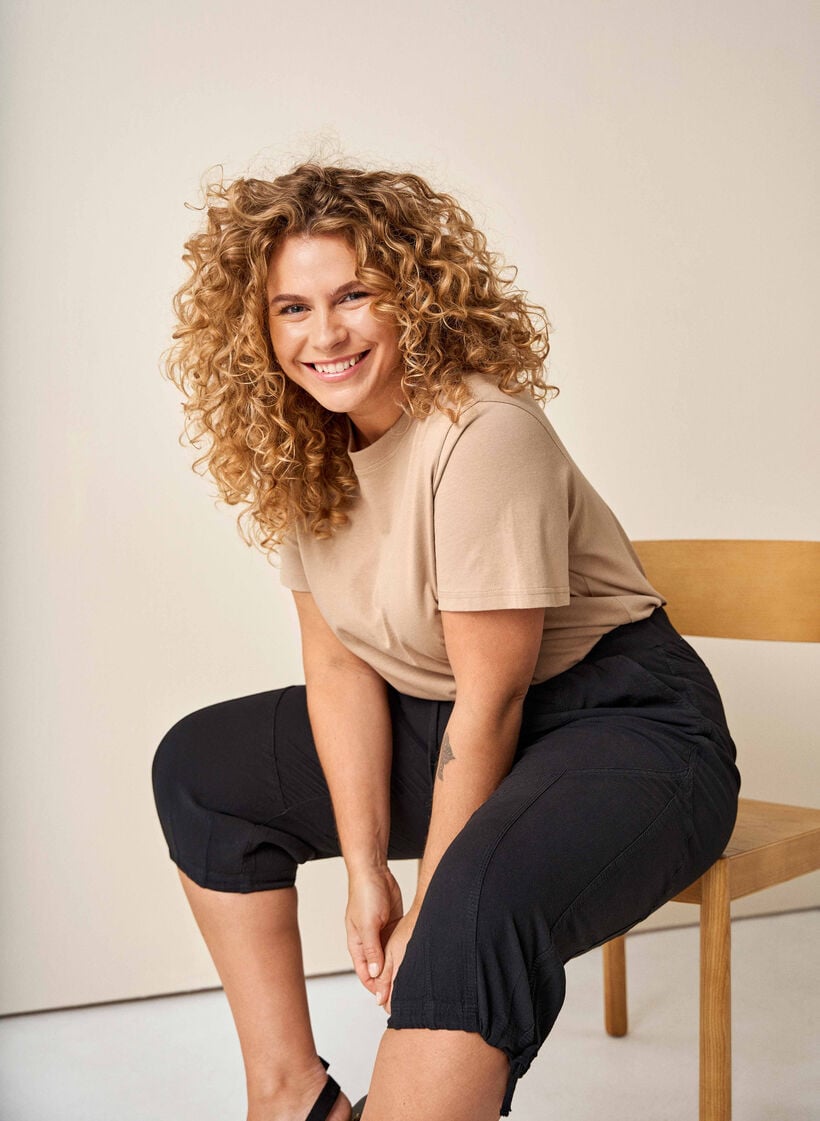 Capribukser i bomull, Svart, Image image number 0