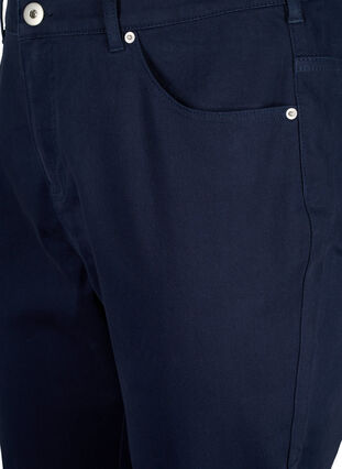 Zizzi Knebukser med høy midje og engelsk broderi, Night Sky, Packshot image number 2