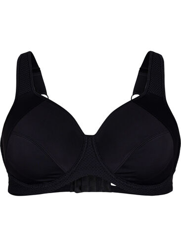 CORE, HIGH SUPPORT WIRE BRA - Sports-BH med bøyle, Black, Packshot image number 0