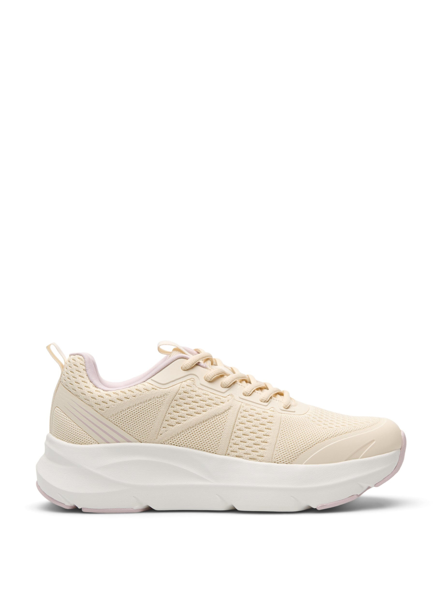 Zizzi Wide fit - Komfortable sneakers med st&oslash;tabsorberende s&aring;le, Beige, Packshot image number 0