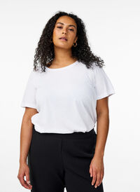 FLASH - 2-pakk t-skjorter med crewneck, Black/White FLASH - 2-pakk t-skjorter med crewneck, Black/White, Model