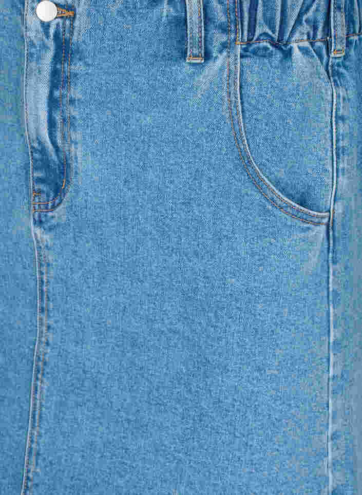 Denimskjørt med lommer, Light blue denim, Packshot image number 2