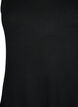 Ribbet kjole uten ermer av viskose, Svart, Packshot image number 2