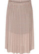Rutete midiskj&oslash;rt i netting, Beige, Packshot image number 0