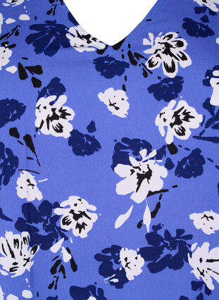 FLASH - Tunika med V-hals og mønster, Amparo Blue Flower, Packshot image number 2