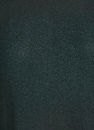 Zizzi Kort kjole med glittermønster, Grønn, Packshot image number 2