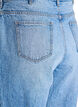 Jeans med straight fit og høy midje, Blå, Packshot image number 3