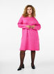 Strikket kjole med splitter, Raspberry Rose Mel., Model image number 2