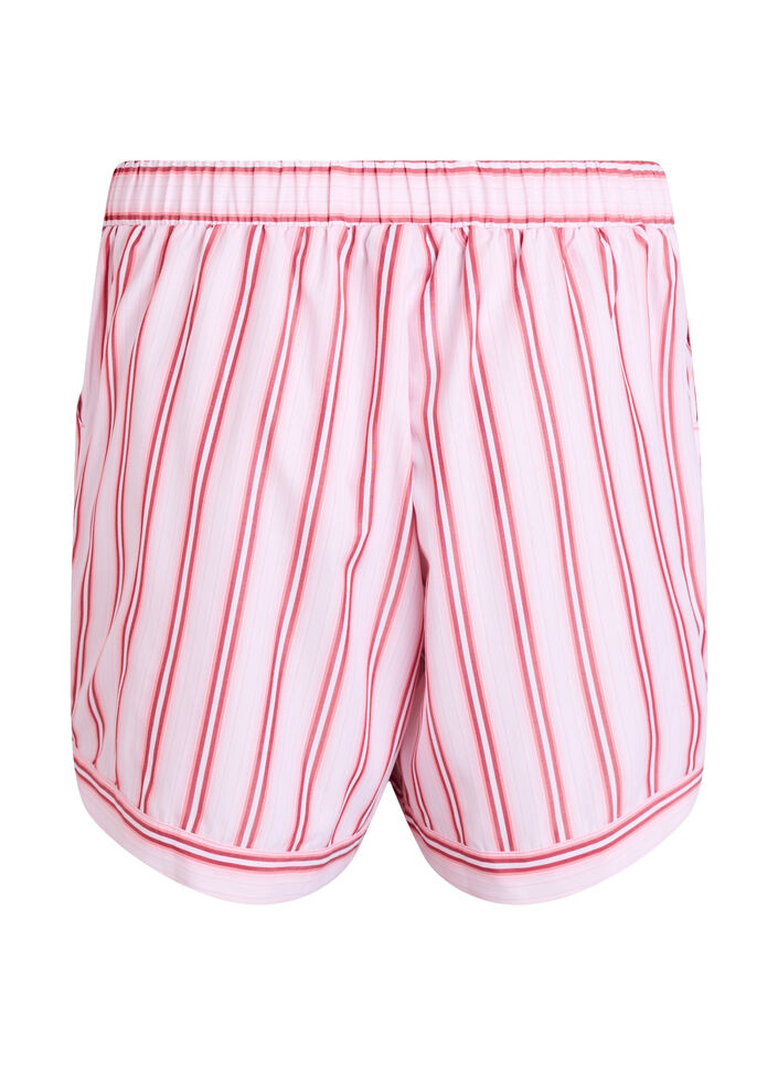 Løse shorts med striper og lommer, Rosa, Packshot