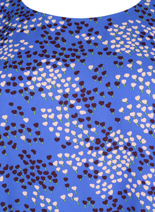 FLASH - Bluse med lange ermer og trykk	, Dazzling Blue AOP, Packshot image number 2