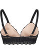 Bralette med blonder og myk vattering, Svart, Packshot image number 1