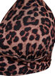 Blomstret bikinioverdel med knyting på ryggen, Brun, Packshot image number 2