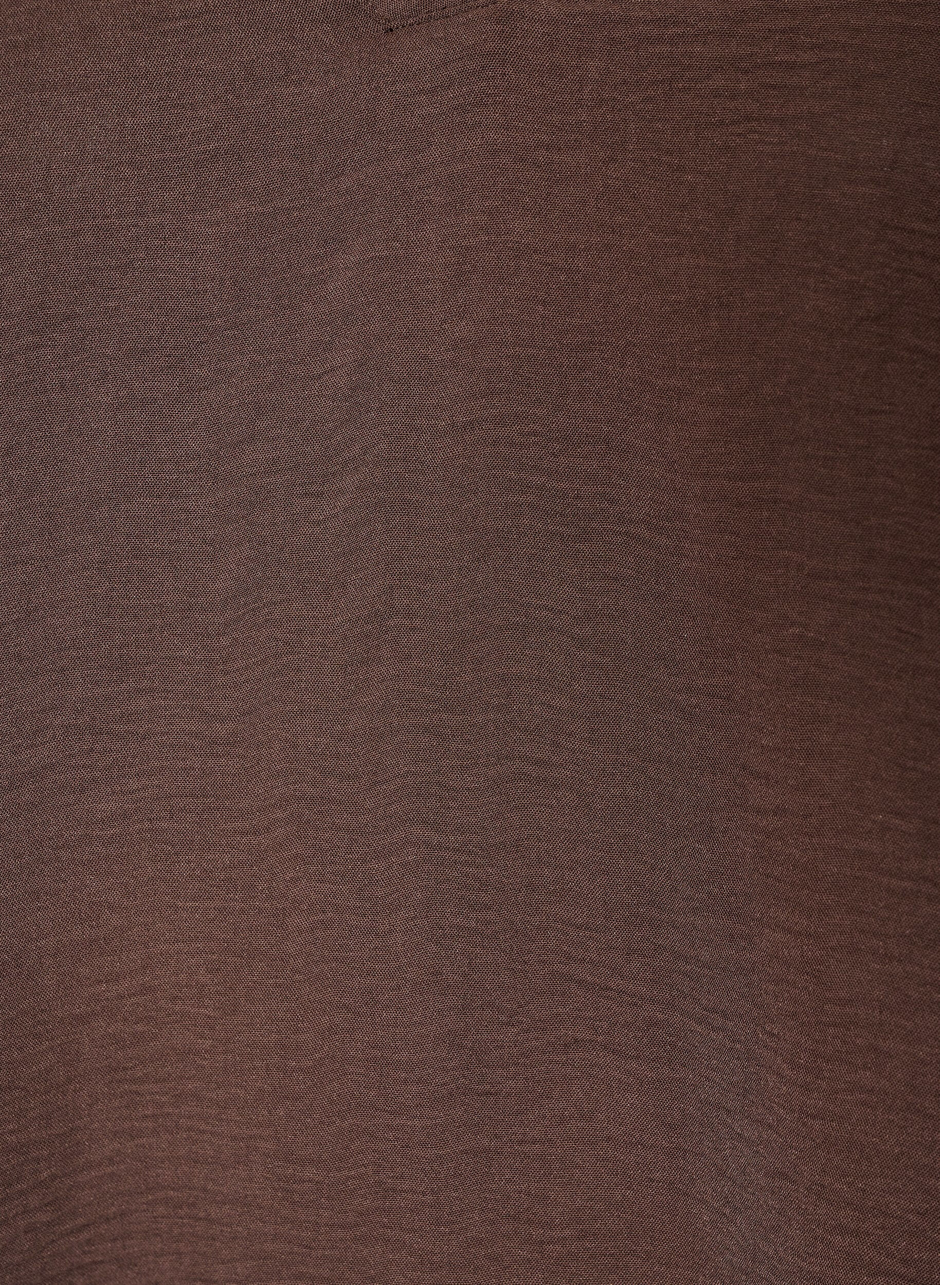 ZizziBluse med 3/4 ermer, Brun, Packshot image number 2