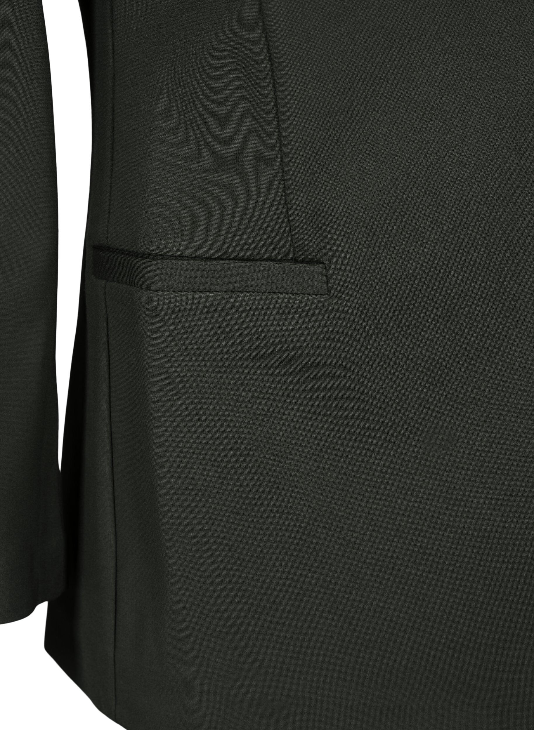 ZizziEnkel blazer med knappelukking, Gr&oslash;nn, Packshot image number 3