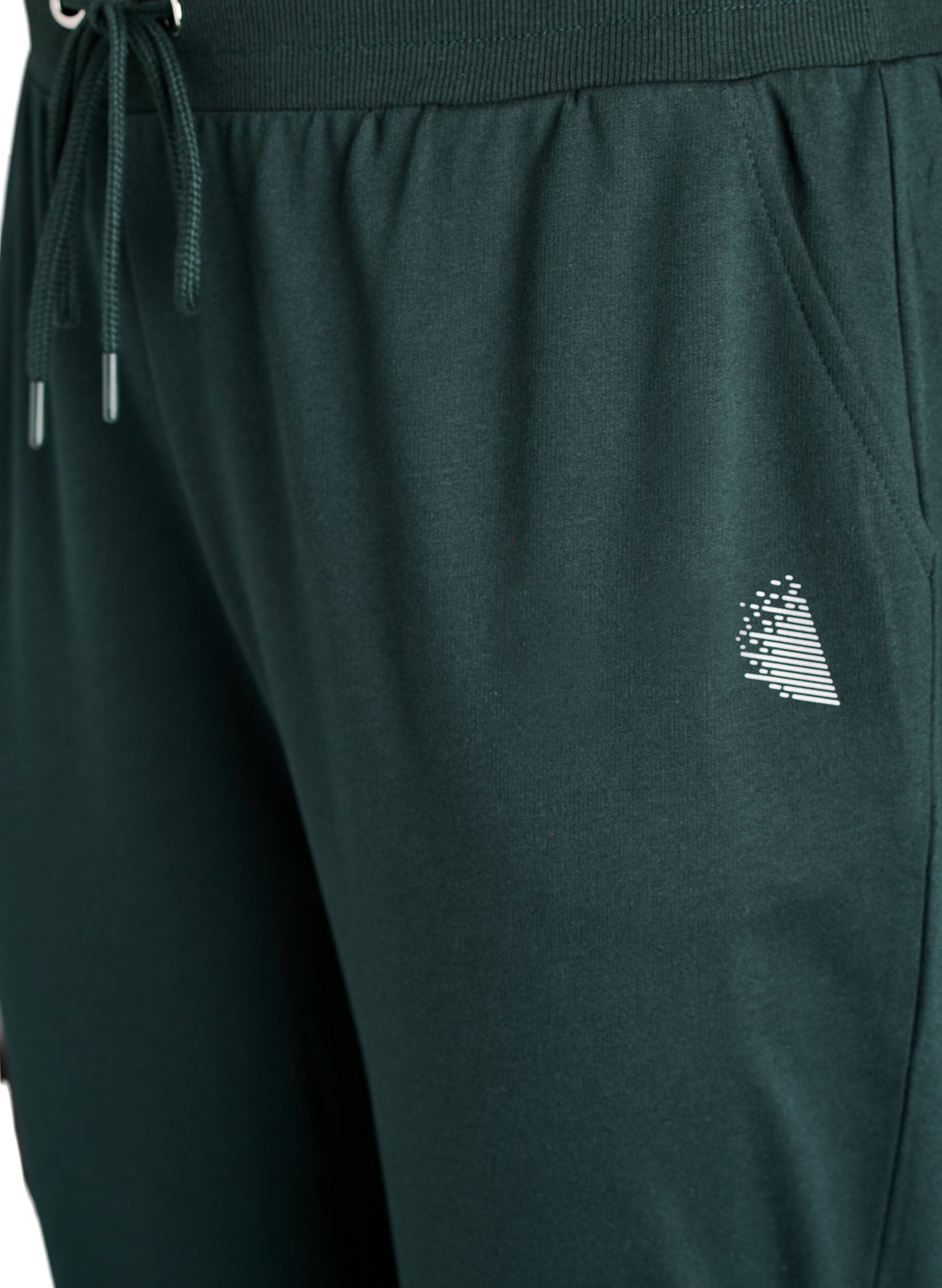 ZizziL&oslash;se joggebukser med lommer, Gr&oslash;nn, Packshot image number 2