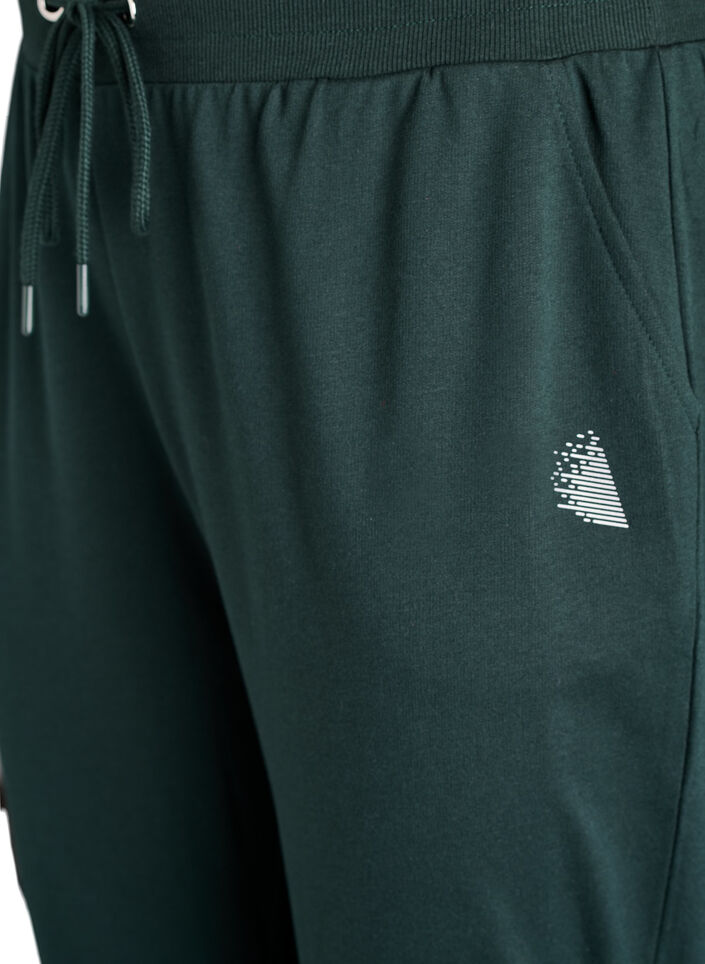 L&oslash;se joggebukser med lommer, Gr&oslash;nn, Packshot image number 2