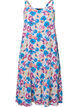 Sommerkjole i viskose med stropper, Multi Flower AOP, Packshot image number 0