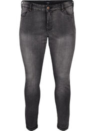 Viona jeans med normal midje, Dark Grey Denim