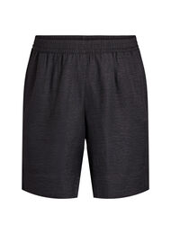 Shorts med lommer og høy midje, Black