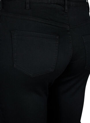 Zizzi Slim fit Emily jeans med normal midje, Svart, Model image number 3