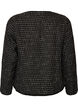Jakke i boucl&eacute; med gullfargede knapper, Svart, Packshot image number 1