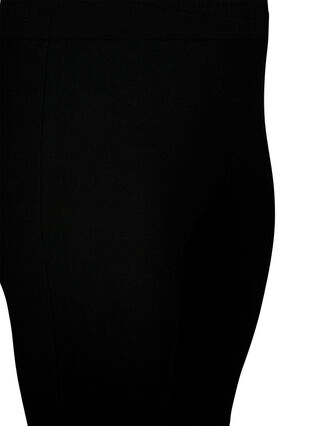 Zizzi Viscose-leggings med knappdetaljer, Svart, Packshot image number 2