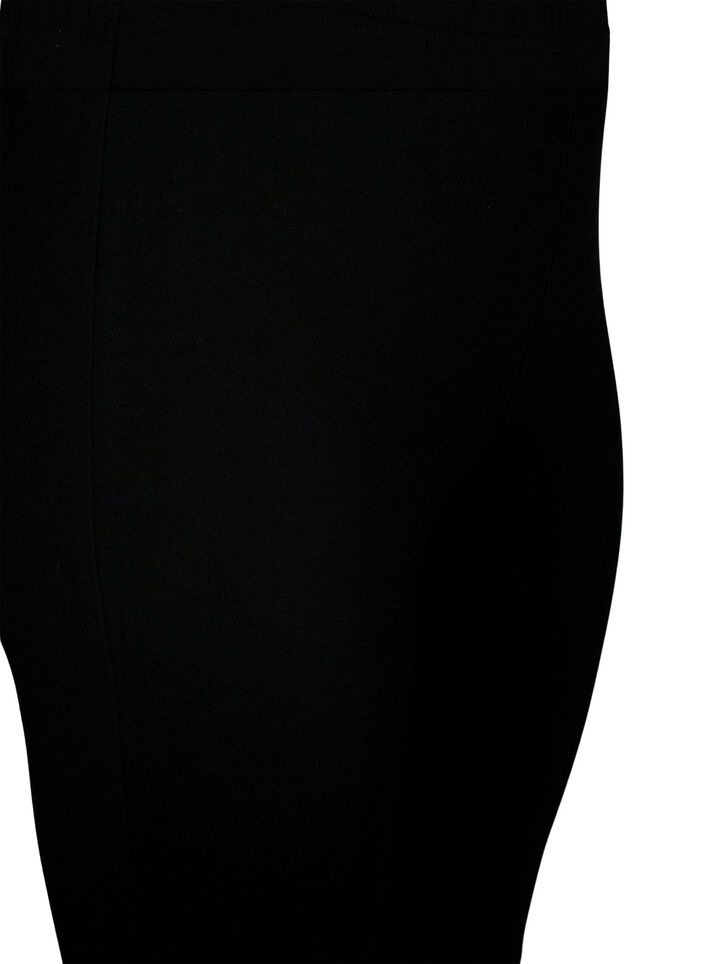 Viscose-leggings med knappdetaljer, Svart, Packshot image number 2
