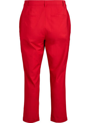 Zizzi Bukser med høy midje og rette ben, Rød, Packshot image number 1