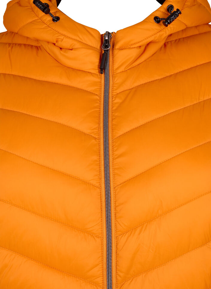 Lett jakke med hette, Orange, Packshot image number 2