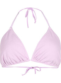 Trekantbikini med kreppet struktur