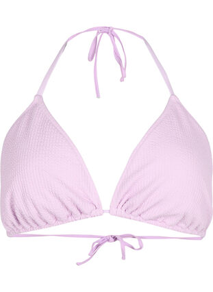 Trekantbikini med kreppet struktur, Orchid Bouquet, Packshot image number 0