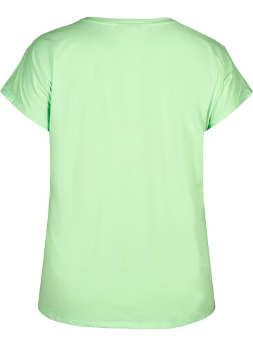 Ensfarget t-skjorte til trening, Paradise Green, Packshot image number 1