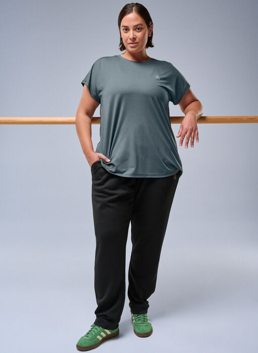 Joggebukse med lommer og høy midje, Svart Joggebukse med lommer og høy midje