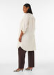Lang skjorte i lin og viskose, Beige, Model image number 2