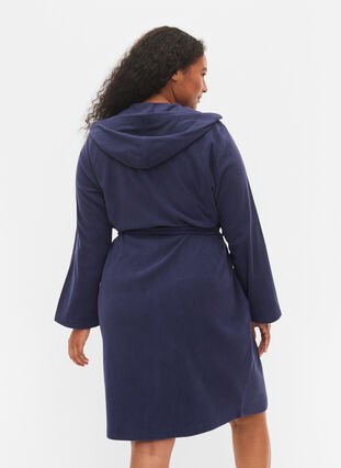 Badetøy med glidelås og hette., Peacoat, Model image number 1