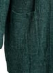 FLASH - Lang ribbestrikket cardigan med lommer, Grønn, Packshot image number 3