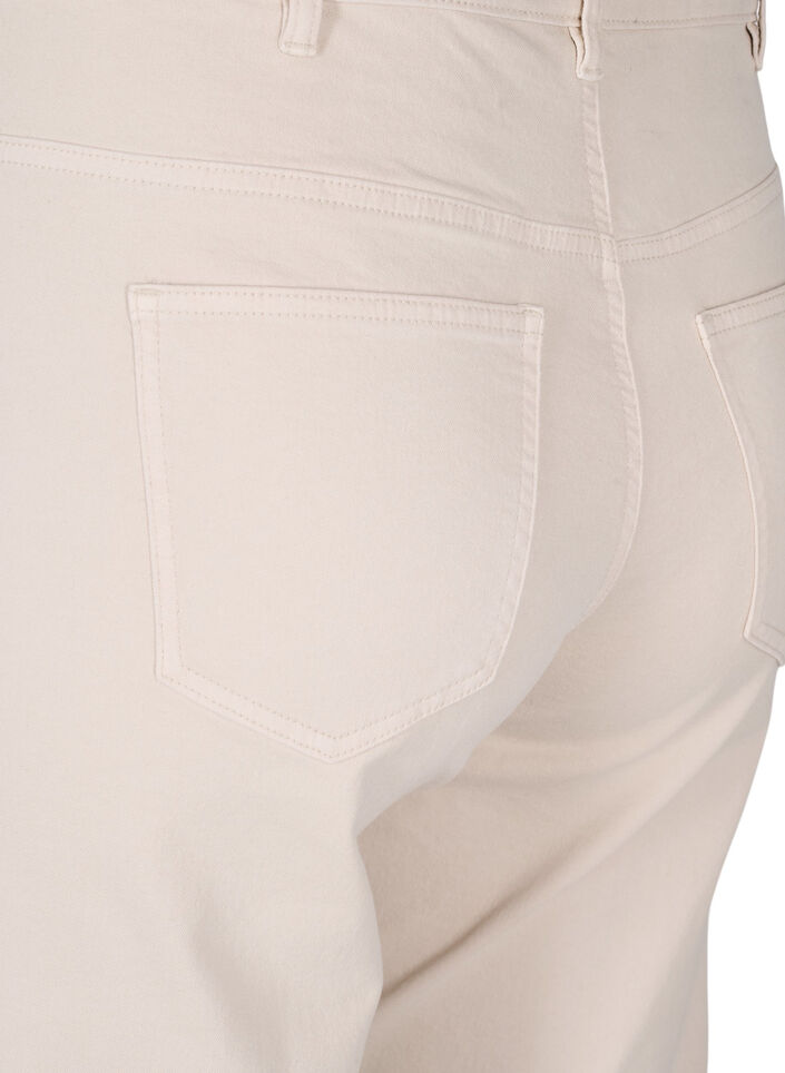 Gemma jeans med høy midje, Beige, Packshot image number 3