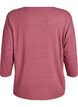 Jersey bluse med 3/4 ermer, Rosa, Packshot image number 1